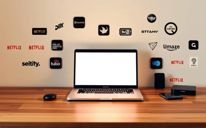 Streaming grátis no laptop
